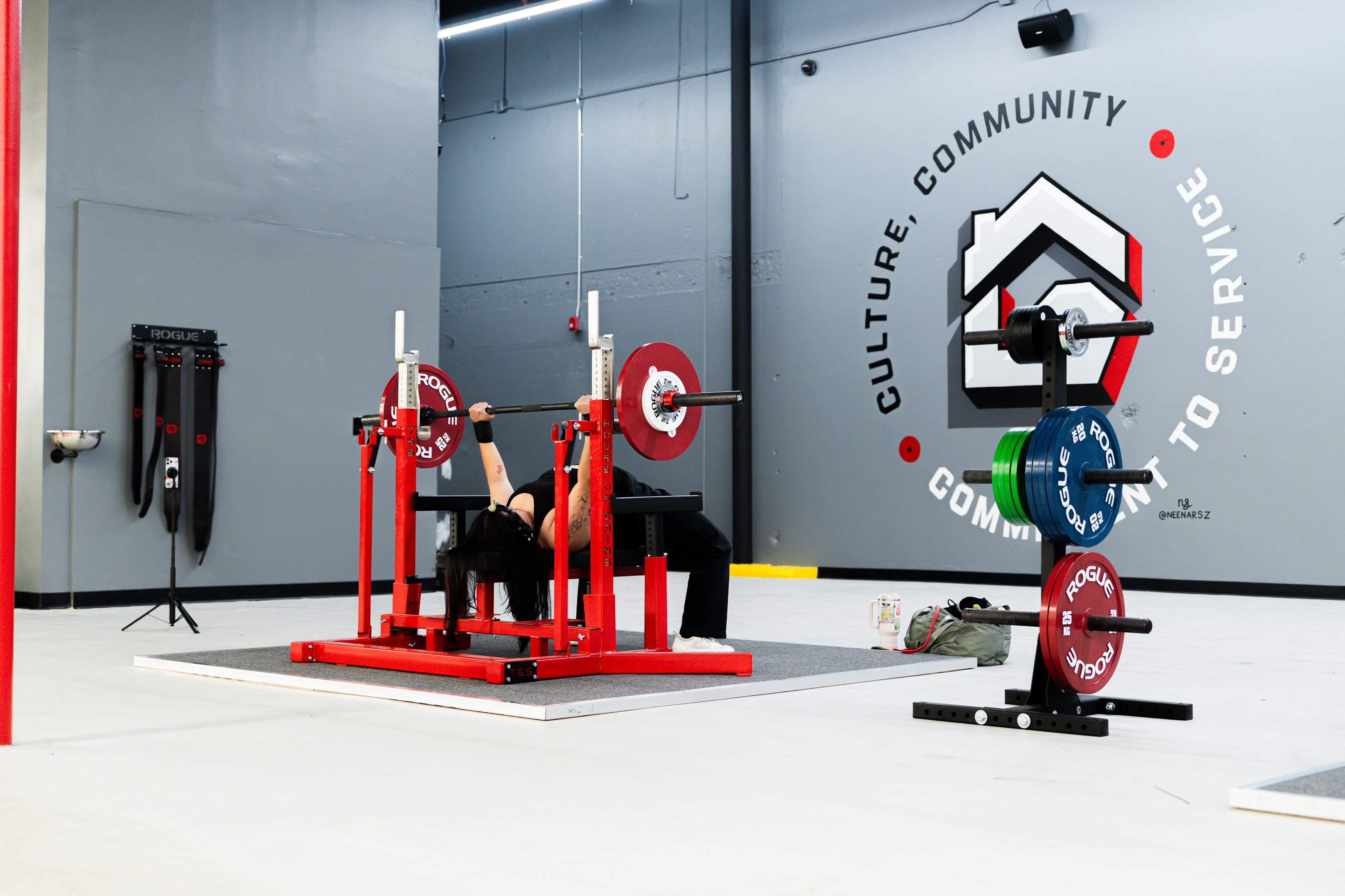 The House of Gains mural wall at the Camarillo location